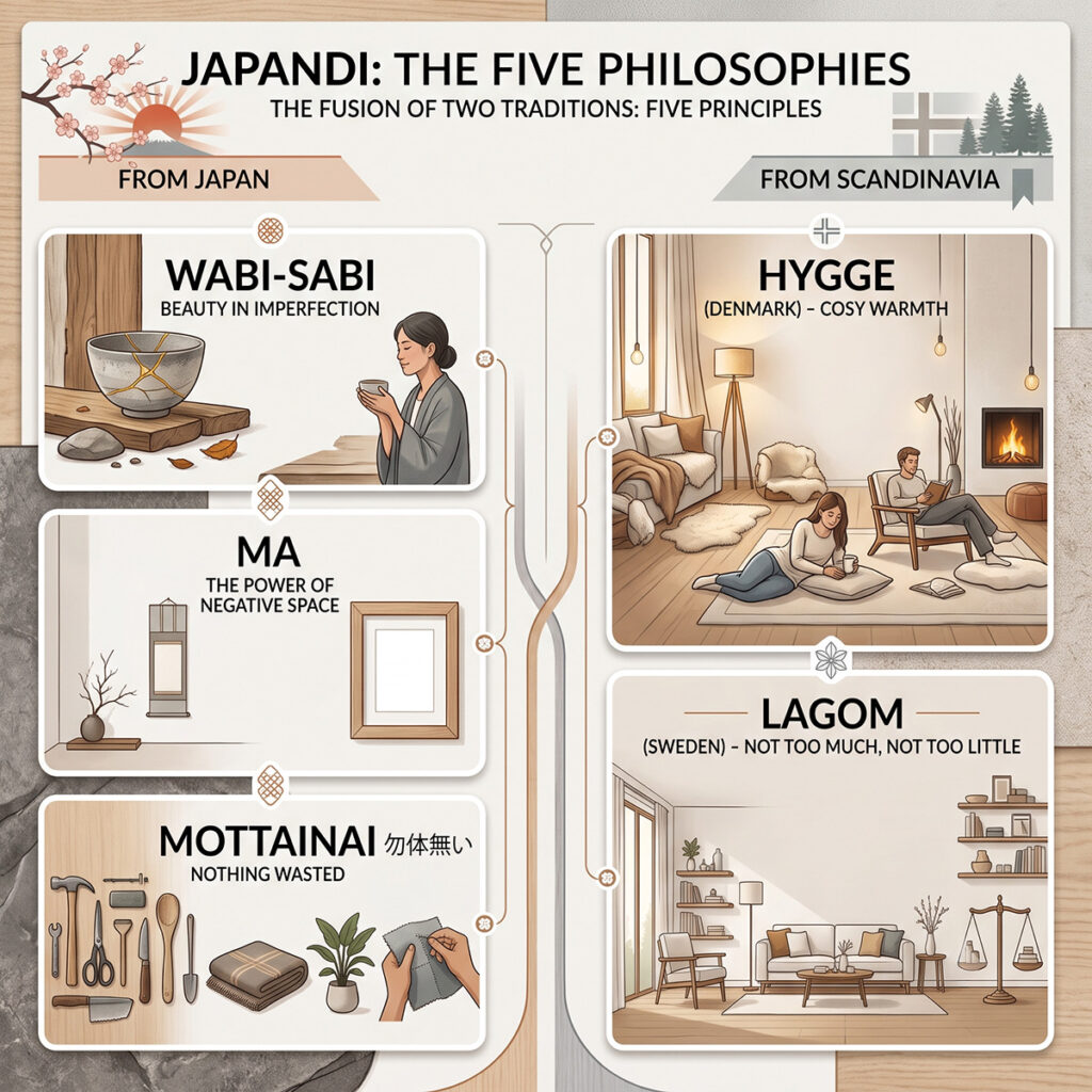 Five principles: three Japanese, two Scandinavian